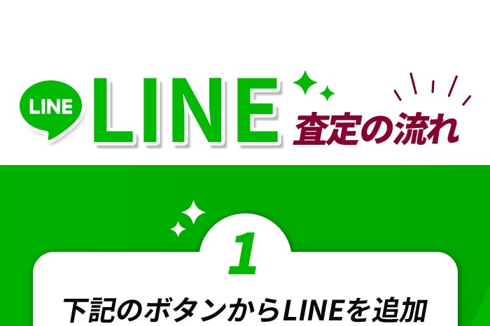 LINE査定の流れ