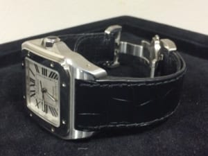 カルティエの腕時計 サントス100の買取状態をご紹介いたします