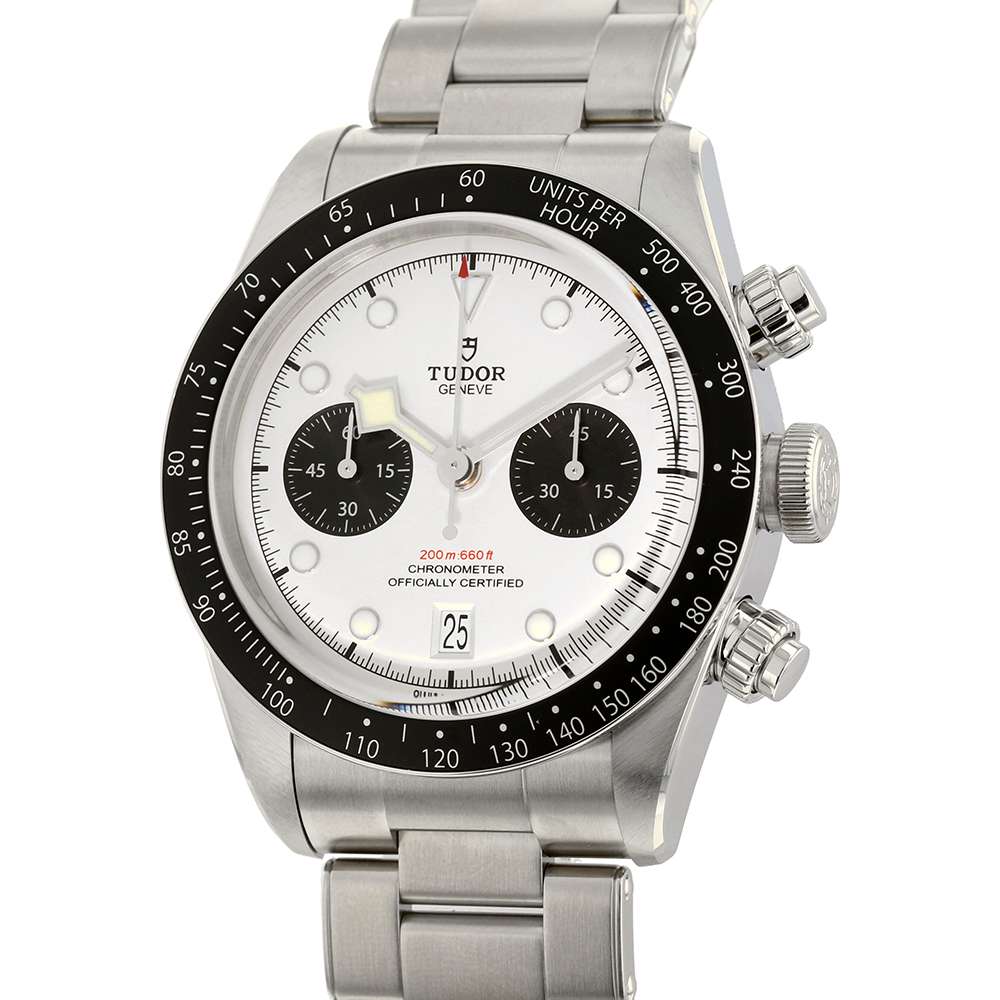 チューダー ブラックベイ クロノ 41mm ホワイト/ブラック文字盤 SS 79360N