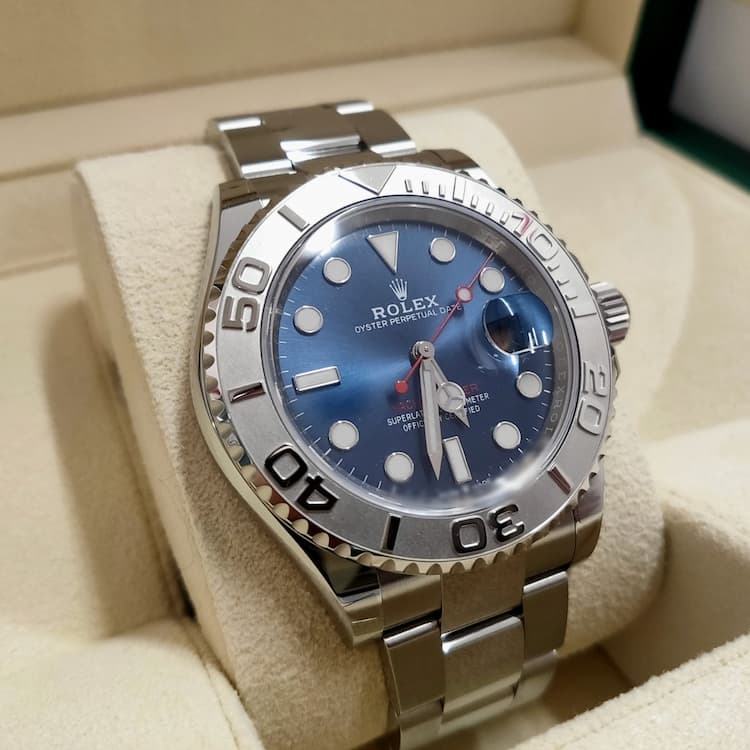 ROLEX】ヨットマスター 青文字盤のみ - ファッション小物