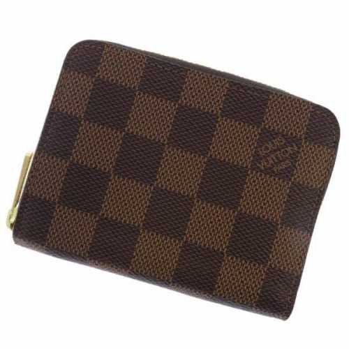 人気】LOUIS VUITTON ダミエ 財布 レザー フルジップ メンズ-