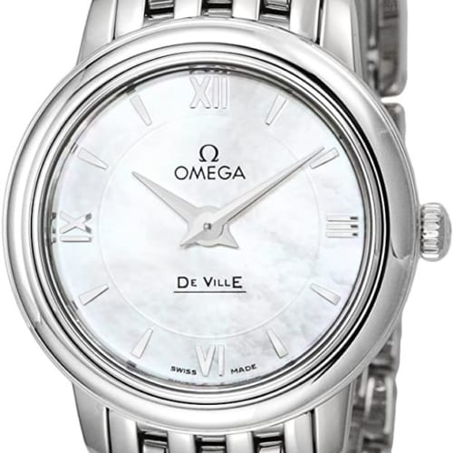 オメガ 腕時計 デ・ビル ホワイトパール文字盤 424.10.24.60.05.001