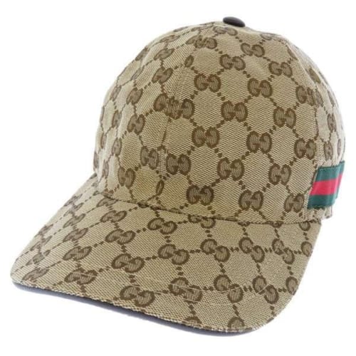 GUCCI スネークGG柄 ベースボールキャップ XL 黒 - キャップ