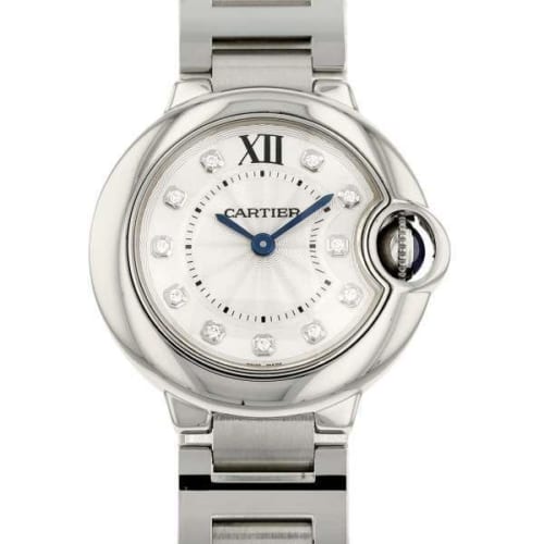 カルティエ バロンブルー ドゥ カルティエ ウォッチ SM 11Pダイヤ WE902073 Cartier 腕時計 レディース 安心保証