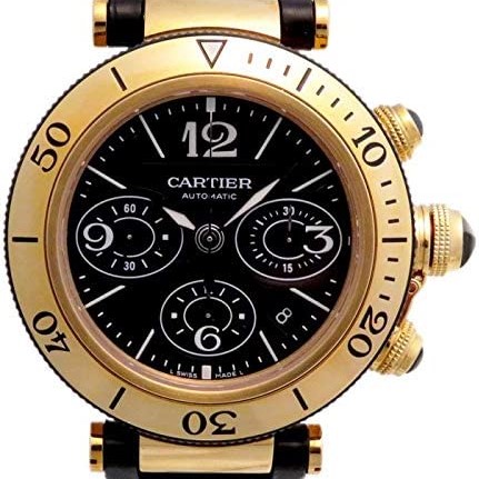 [カルティエ] パシャ シータイマー クロノグラフ W3030017 ブラック文字盤 腕時計 メンズ