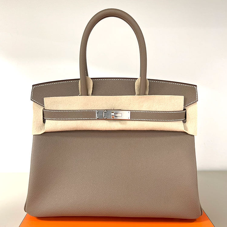 HERMES バーキン30 エトゥープ シルバー金具-eastgate.mk