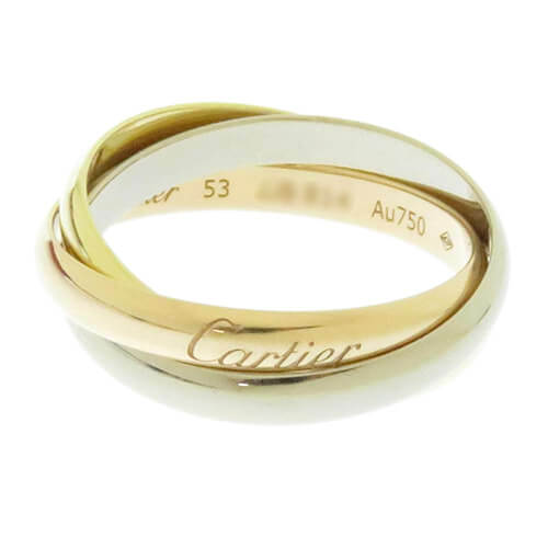 カルティエのトリニティの結婚指輪