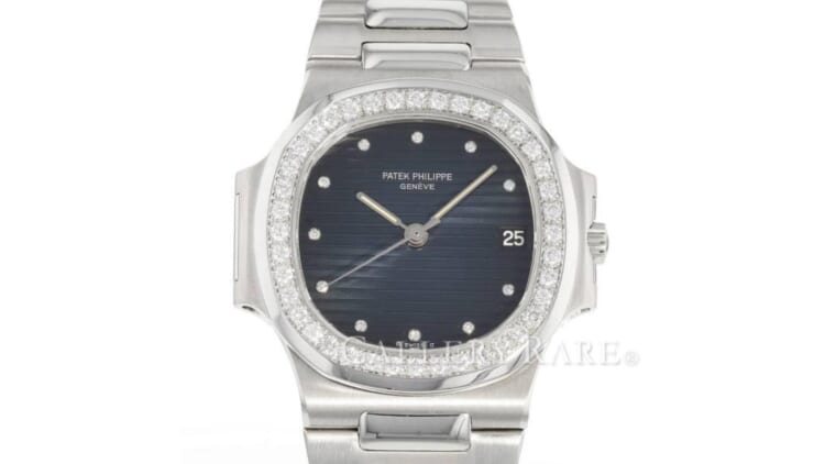 パテックフィリップ ノーチラス 11Pダイヤ ダイヤベゼル プラチナ950 3800/3 PATEK PHILIPPE 腕時計 ウォッチ 黒デイト