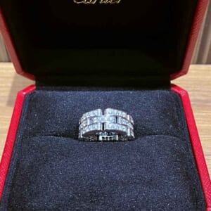 カルティエ マイヨン パンテール リング 48 K18ホワイトゴールド/ダイヤモンド N4111748