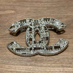 シャネル ココマーク ツイード ブローチ ゴールド GP