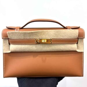 エルメス ポシェットケリー ゴールド スイフト ゴールド金具 W刻印