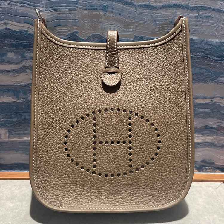 エルメス エブリンTPM サングルカヴァル エトゥープ トリヨンクレマンス シルバー金具 W刻印