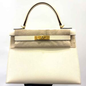 エルメス ケリー28 セリエ(外縫い) ナタ エプソン ゴールド金具 U刻印