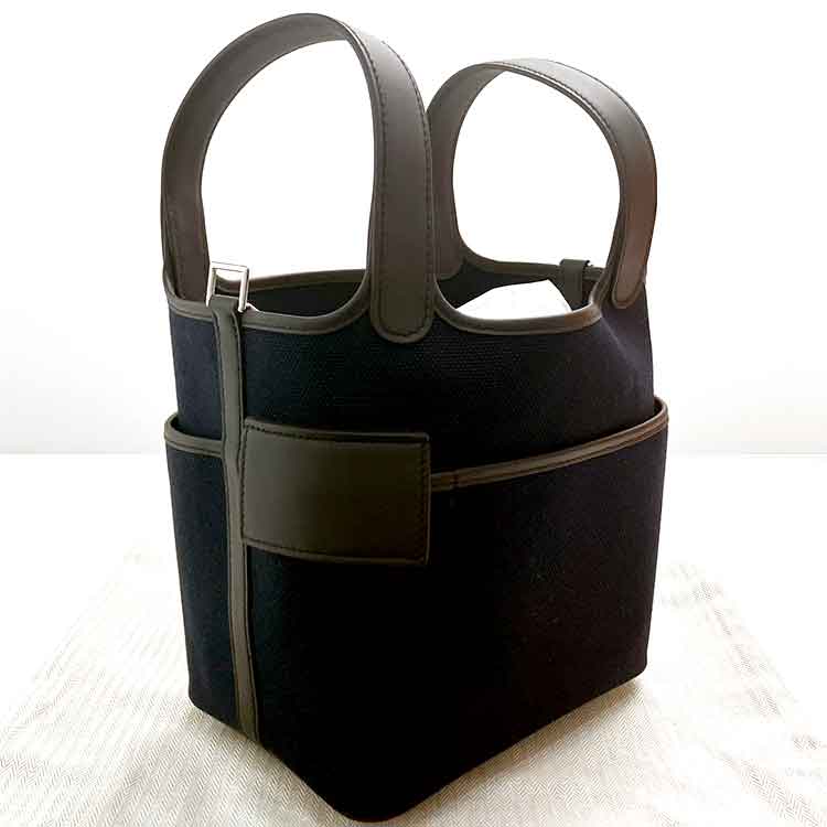 エルメス ピコタンロックPM カーゴ ブルーマリン/キャバン トワルゴエラン/スイフト シルバー金具 W刻印