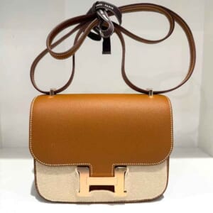 エルメス コンスタンス ミロワールミニ ゴールド エプソン ピンクゴールド金具 W刻印
