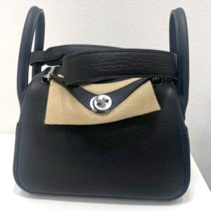 エルメス リンディ ミニ 黒 トリヨンクレマンス シルバー金具 K刻印
