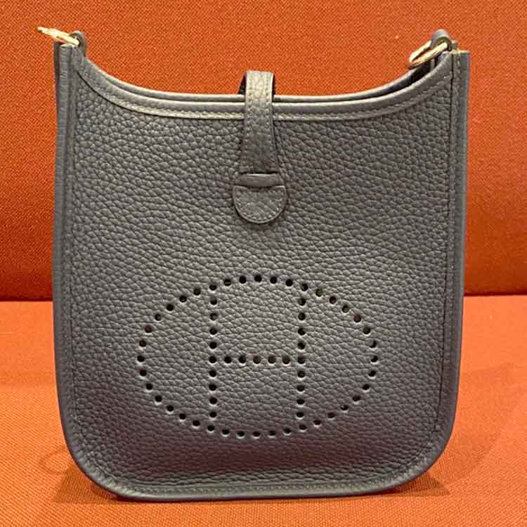 エルメス エブリンTPM ブルードプリュス/モーヴペール/ブルーアズール トリヨンクレマンス ゴールド金具