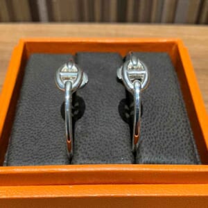 エルメス ピアス フープ シェーヌ・ダンクル アンシェネPM シルバー SV925