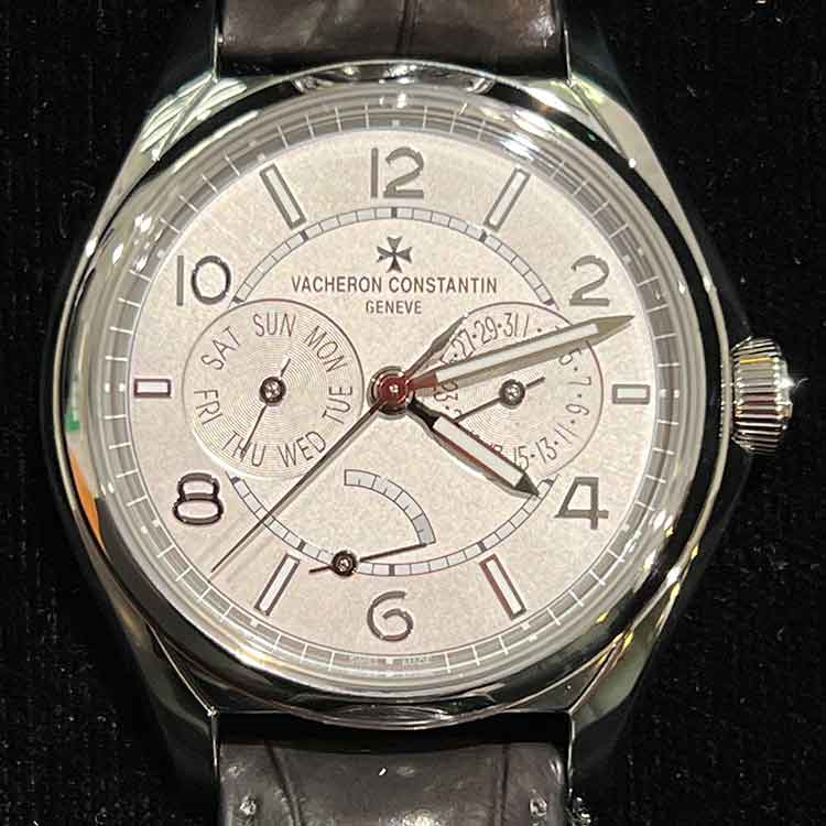 ヴァシュロン・コンスタンタン フィフティーシックス デイデイト 40mm シルバー文字盤 SS/アリゲーター 4400E/000A-B437
