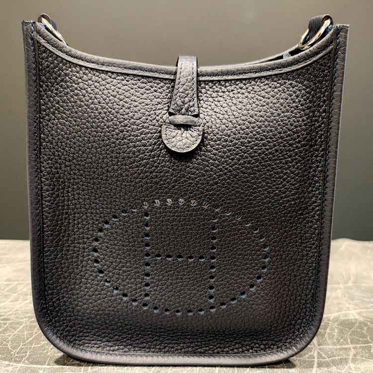 エルメス エブリンTPM ブルーニュイ トリヨンクレマンス シルバー金具 W刻印