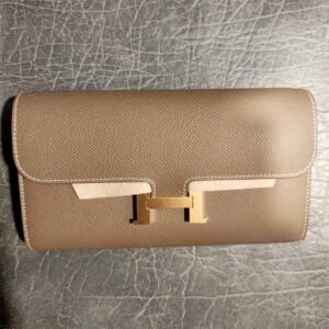 エルメス コンスタンスロング トゥーゴー エトゥープ エプソン ゴールド金具 Ｋ刻印