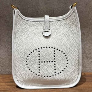 エルメス エブリンTPM ニューホワイト トリヨンクレマンス ゴールド金具 B刻印