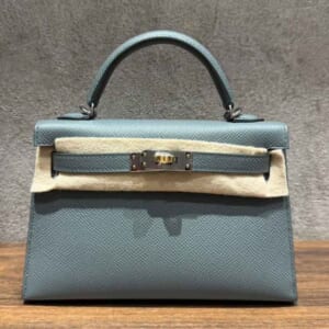 エルメス ミニケリードゥ ヴェールアマンド エプソン エレクトラム金具 K刻印