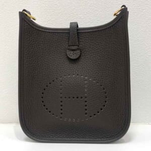 エルメス エブリンTPM アマゾン エベンヌ/グリパール/エトゥープ トリヨンクレマンス ゴールド金具 K刻印