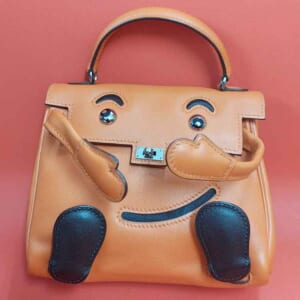 エルメス ケリードール オレンジ ヴォーガリバー シルバー金具 □D刻印