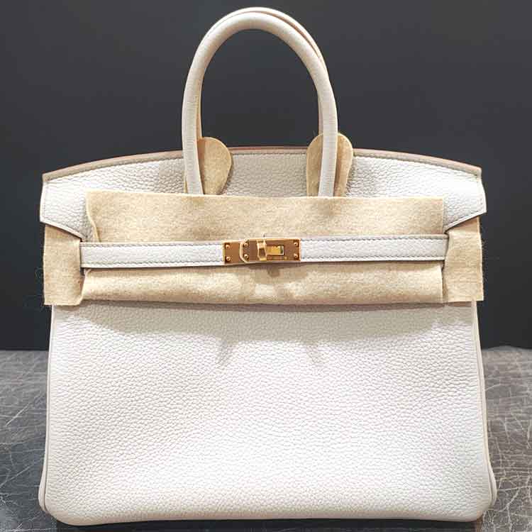 エルメス バーキン25 べトン トゴ ゴールド金具 B刻印