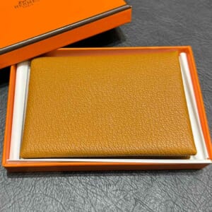 エルメス カルヴィ デュオ キャラメル シェープル シルバー金具 W刻印