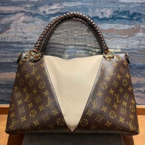 ルイ・ヴィトン モノグラム Vトート ベージュ トリヨンレザー ゴールド金具 M45273