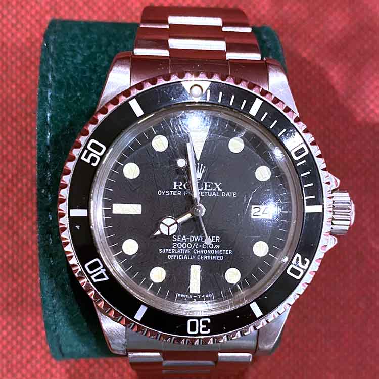 ロレックス シードゥエラー 40mm ブラック文字盤 SS オイスター 1665