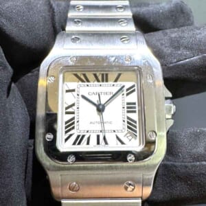 カルティエ サントスガルベ XL シルバー文字盤 SS W20098D6