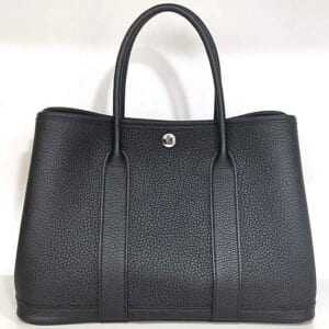 エルメス ガーデンパーティTPM 黒 ネゴンダ シルバー金具 W刻印