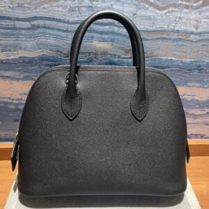 エルメス ボリード1923 25 黒 エプソン シルバー金具 W刻印