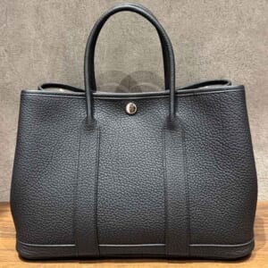 エルメス ガーデンパーティーTPM 黒 ネゴンダ シルバー金具 W刻印