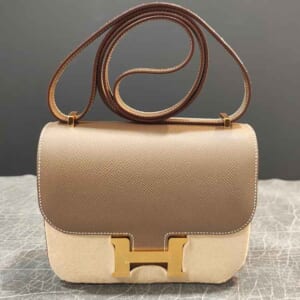 エルメス コンスタンス3 ミロワール ミニ エトゥープ エプソン ゴールド金具 K刻印