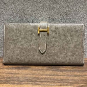エルメス ベアンスフレ エトゥープ エプソン ゴールド金具 □P刻印
