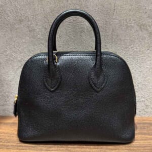 エルメス ボリード1923 ミニ 黒 シェブルミゾル ゴールド金具 Y刻印