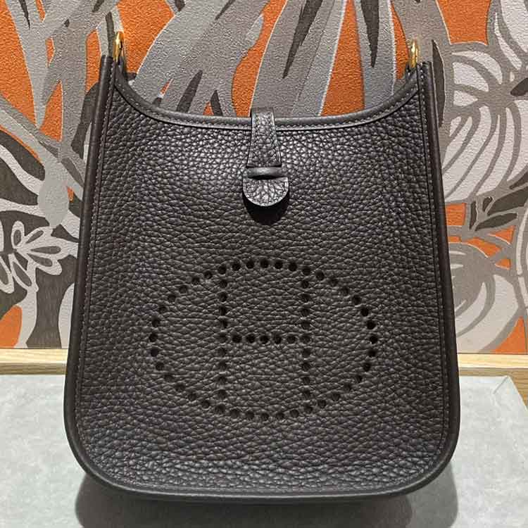 エルメス エブリンTPＭ アマゾン サングル ジグザグ エベンヌ トリヨンクレマンス ゴールド金具 W刻印