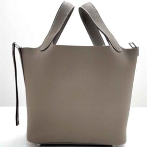 エルメス ピコタンロックPM エトゥープ トリヨンクレマンス シルバー金具 W刻印