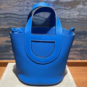 エルメス イン・ザ・ループ18 ブルーイドラ トリヨンクレマンス ブルー金具 K刻印