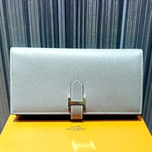 エルメス ベアンスフレ エトゥープ ヴォーマダム ゴールド金具 B刻印