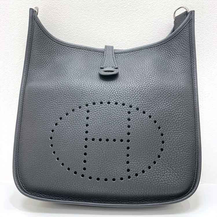エルメス エブリン3PM 黒 トリヨンクレマンス シルバー金具 U刻印