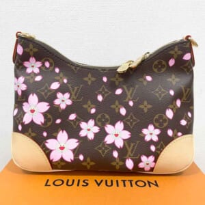 ルイ・ヴィトン モノグラム・チェリーブロッサム LV×TM ブーローニュPM サクラブラウン M13265