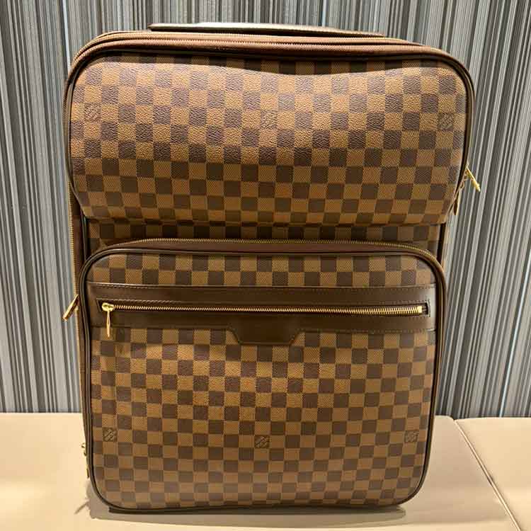 ルイ・ヴィトン ダミエ・エベヌ べガス55 ブラウン ゴールド金具 N23297　