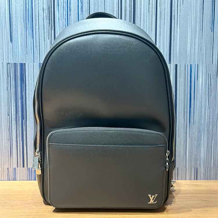 ルイ・ヴィトン タイガ アレックス・バックパック ノワール シルバー金具 M30258