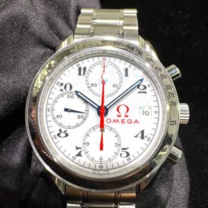 オメガ スピードマスター デイト 39mm ホワイト文字盤 SS 3515.2