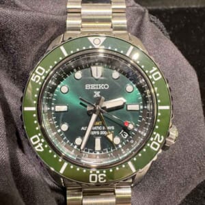 セイコー プロスペックス GMT 42mm グリーン文字盤 SS SBEJ009